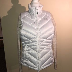 White North Face Puffer Vest